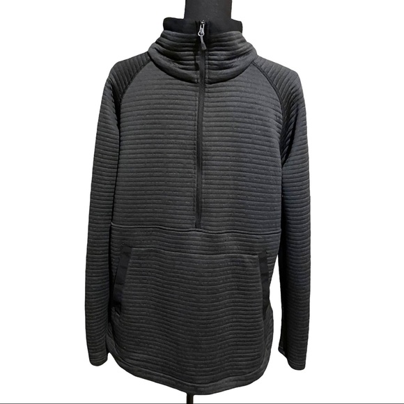 Columbia Half Zip Quilted Pullover Gray 